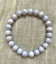 Load image into Gallery viewer, Blue Lace Agate Mala Bracelet