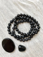 Load image into Gallery viewer, Black Obsidian Mala Bracelet